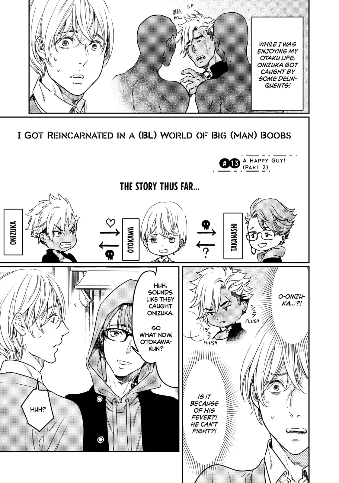 I Got Reincarnated in a (BL) World of Big (Man) Boobs Chapter 13 page 1 - 