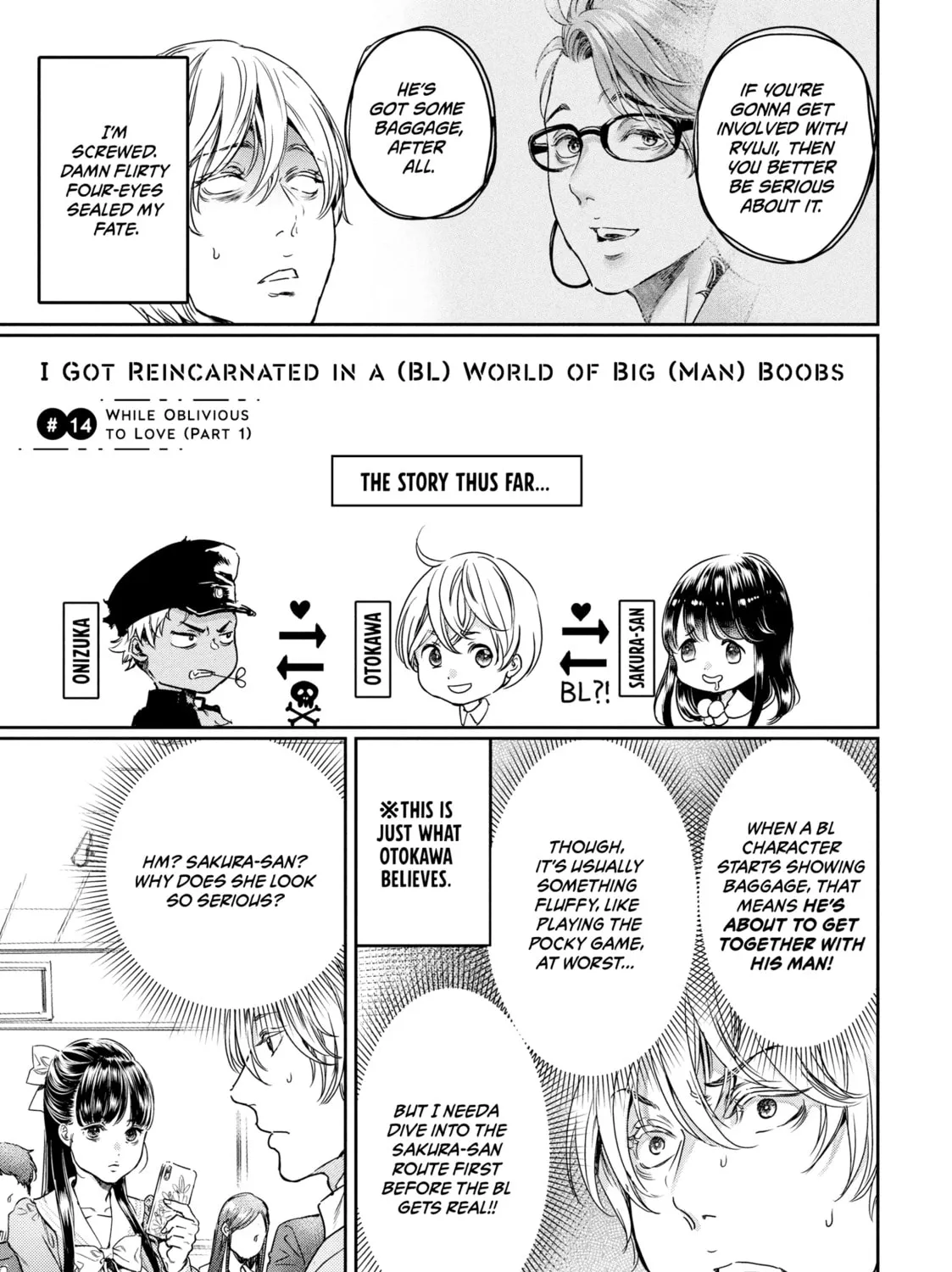 I Got Reincarnated in a (BL) World of Big (Man) Boobs Chapter 8 page 1 - 