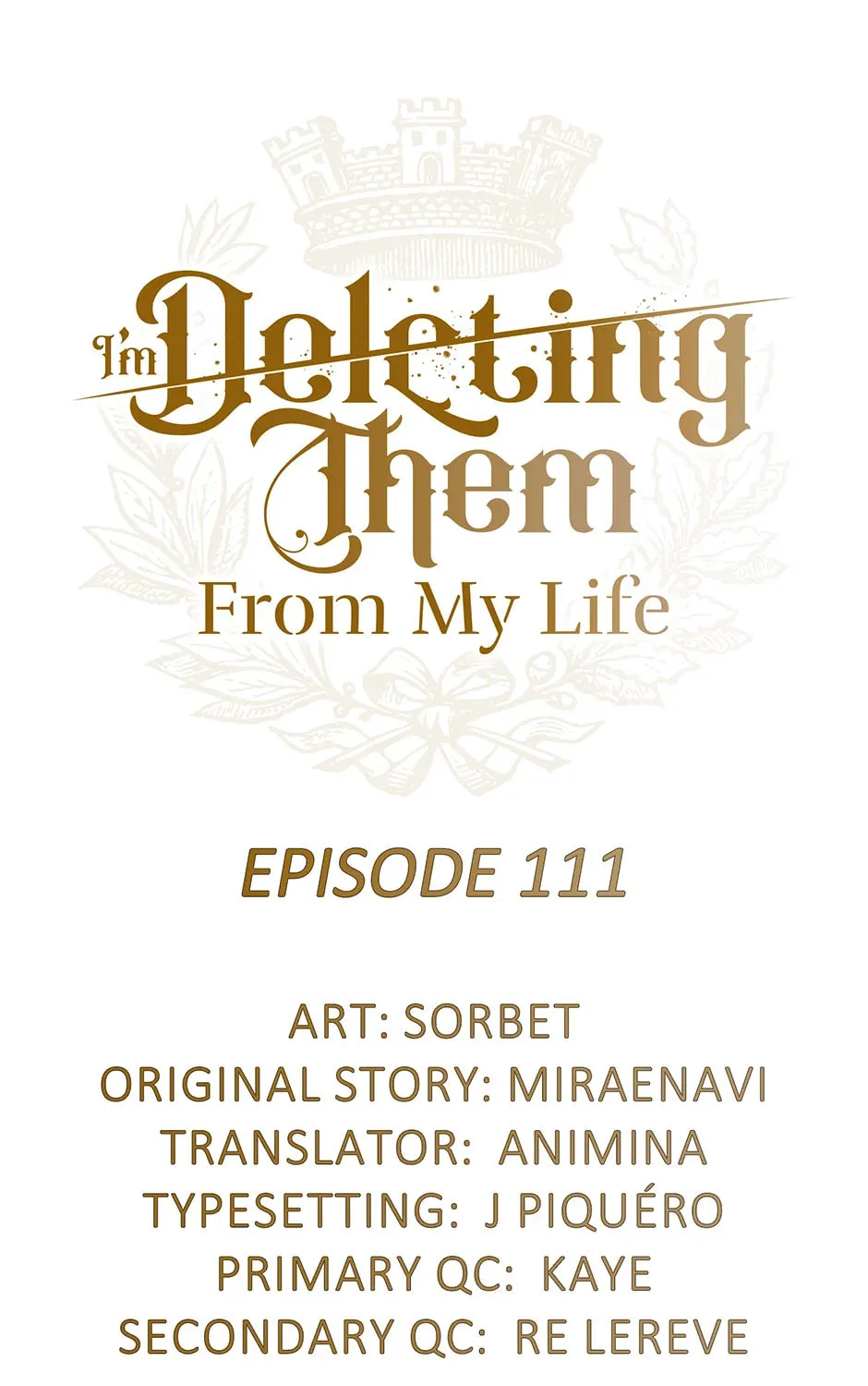 I'm Deleting Them From My Life Chapter 111 page 1 - 