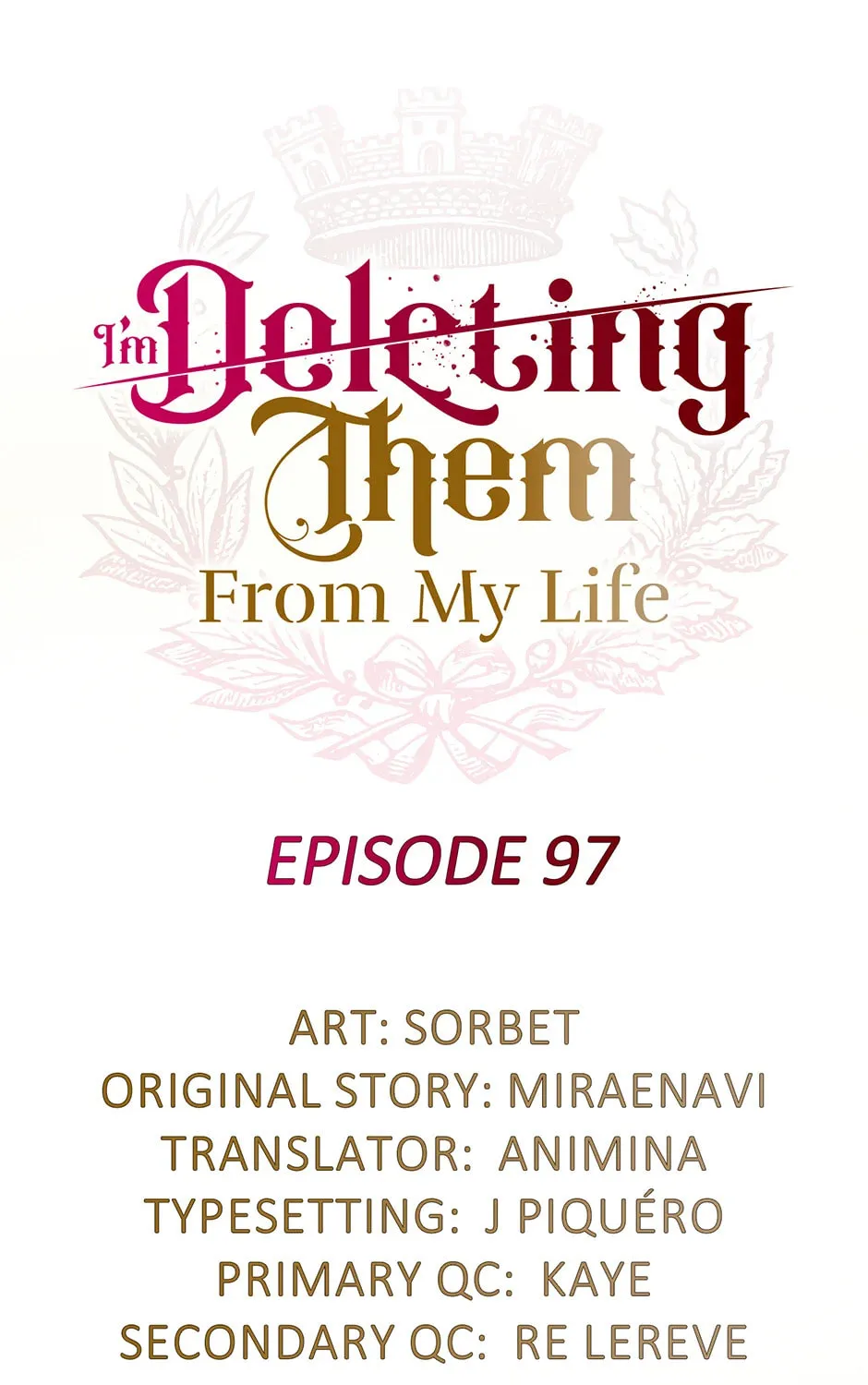I'm Deleting Them From My Life Chapter 97 page 1 - 