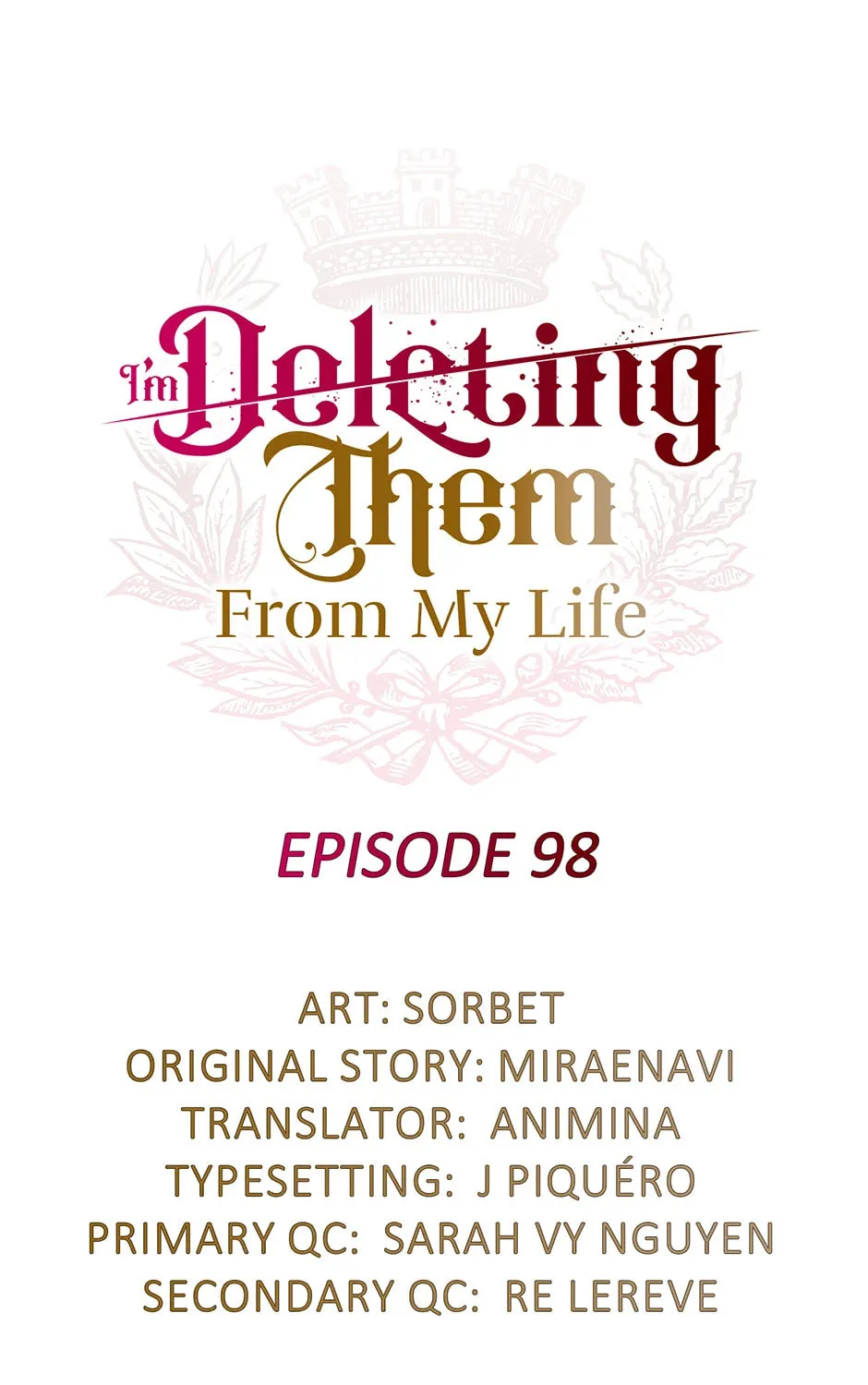 I'm Deleting Them From My Life Chapter 98 page 1 - 