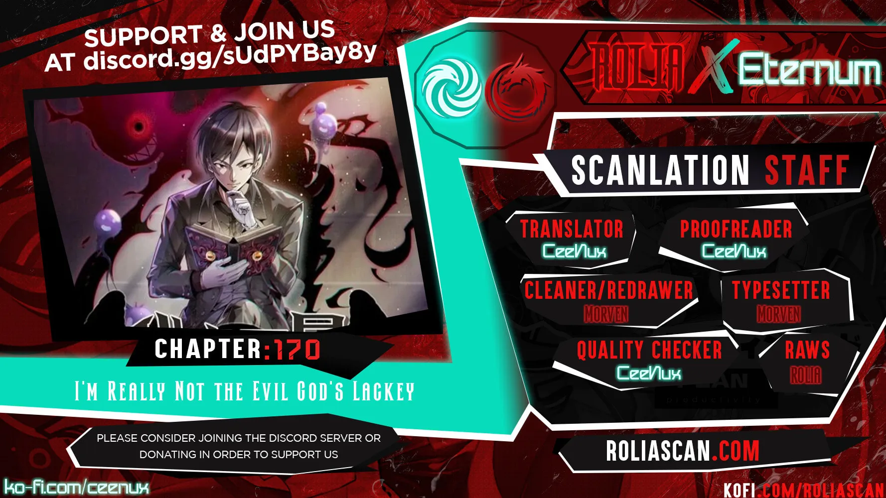 I'm Really Not the Evil God's Lackey (Colored) Chapter 170 page 1 - 