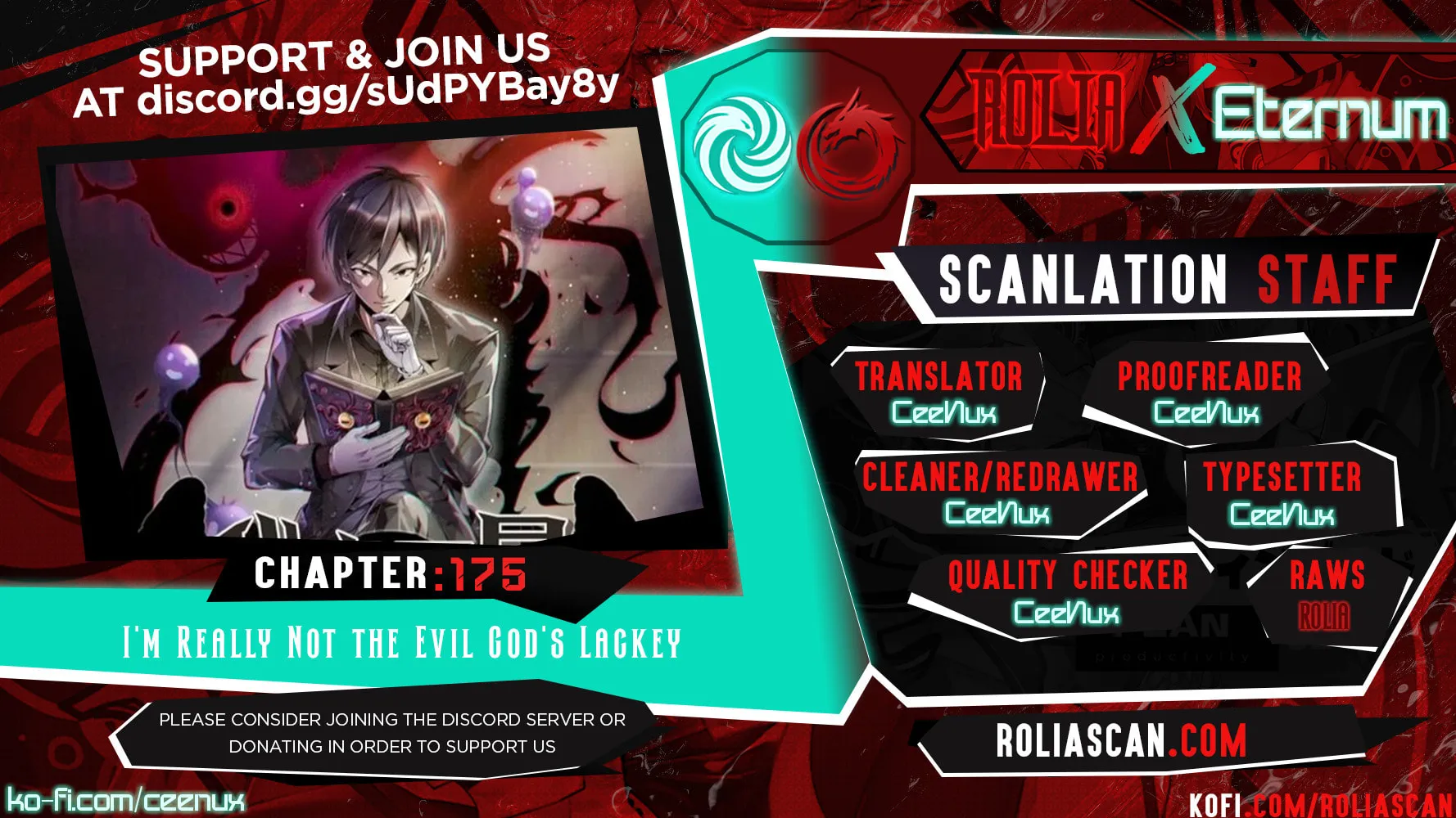 I'm Really Not the Evil God's Lackey (Colored) Chapter 175 page 1 - 