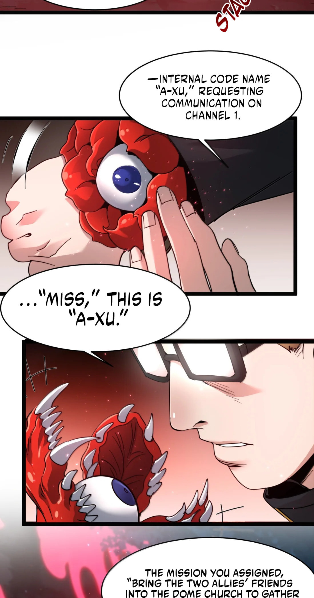I'm Really Not the Evil God's Lackey (Colored) Chapter 187 page 54 - 