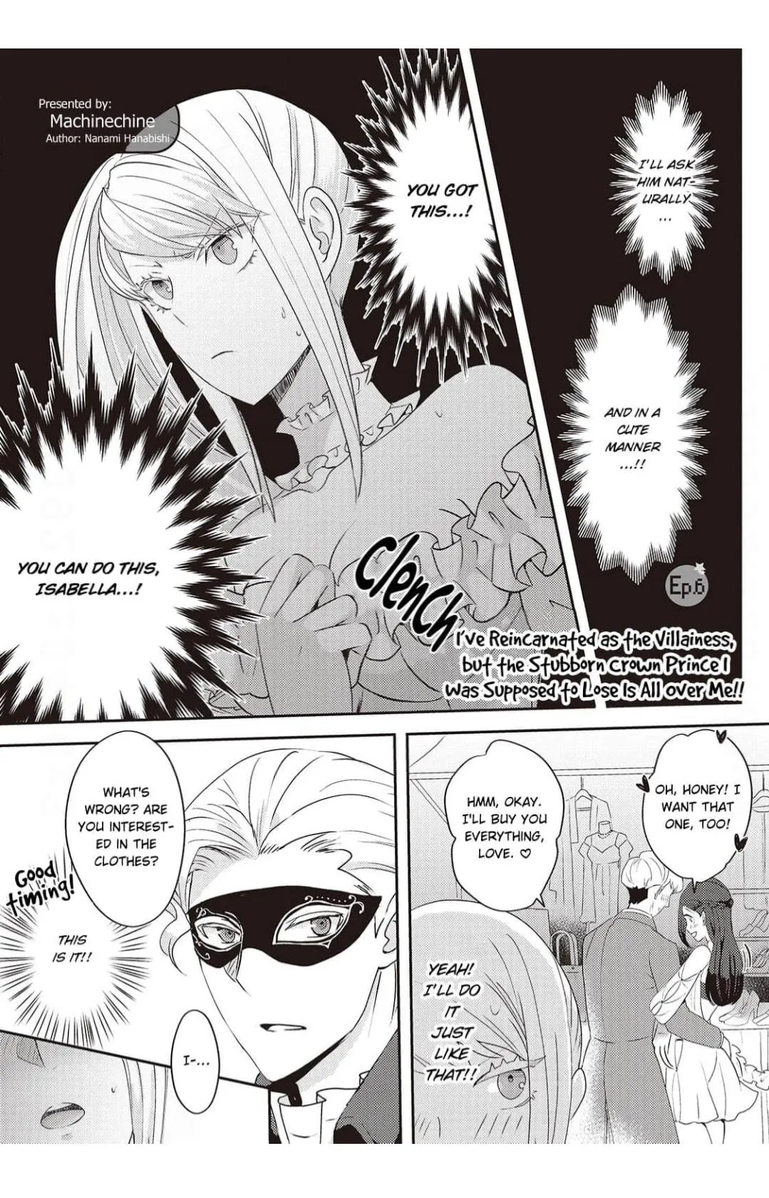 I've Reincarnated as the Villainess, but the Stubborn Crown Prince I Was Supposed to Lose Is All Over Me!! Chapter 6 page 2 - 