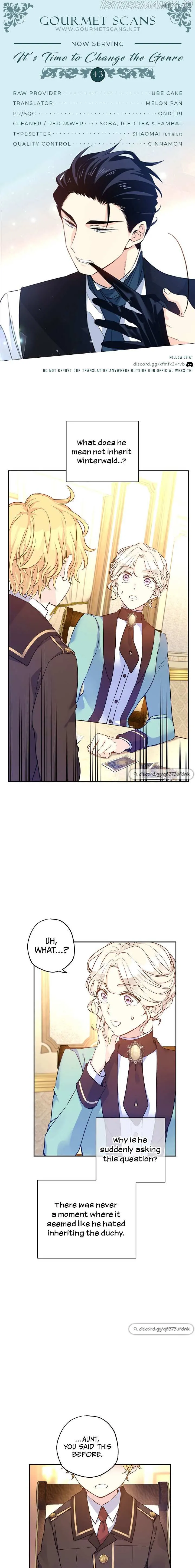 I Will Change The Genre Chapter 43 page 1 - 