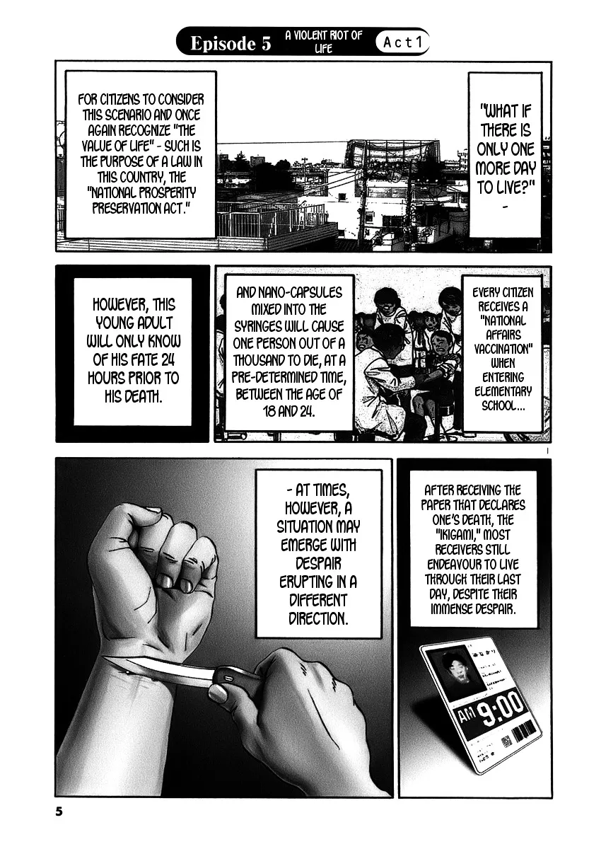 Ikigami Chapter 13 page 1 - 
