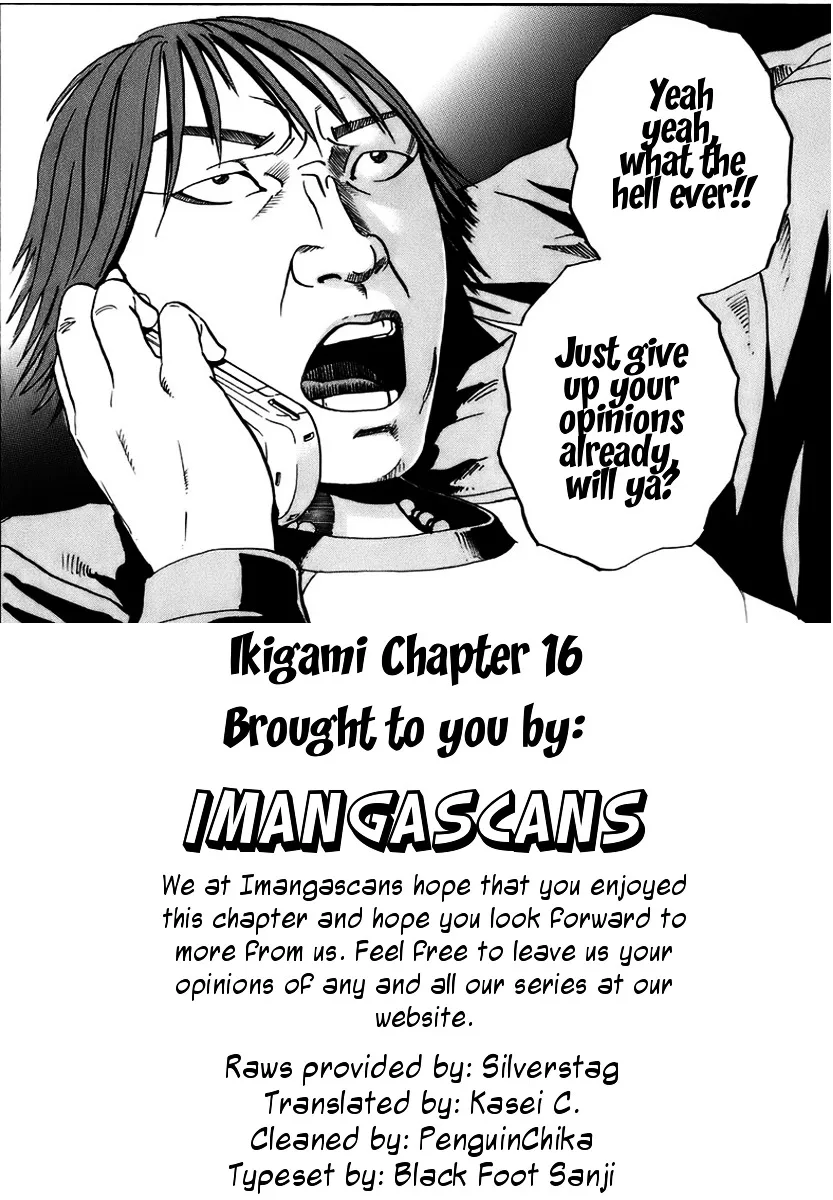 Ikigami Chapter 16 page 33 - 