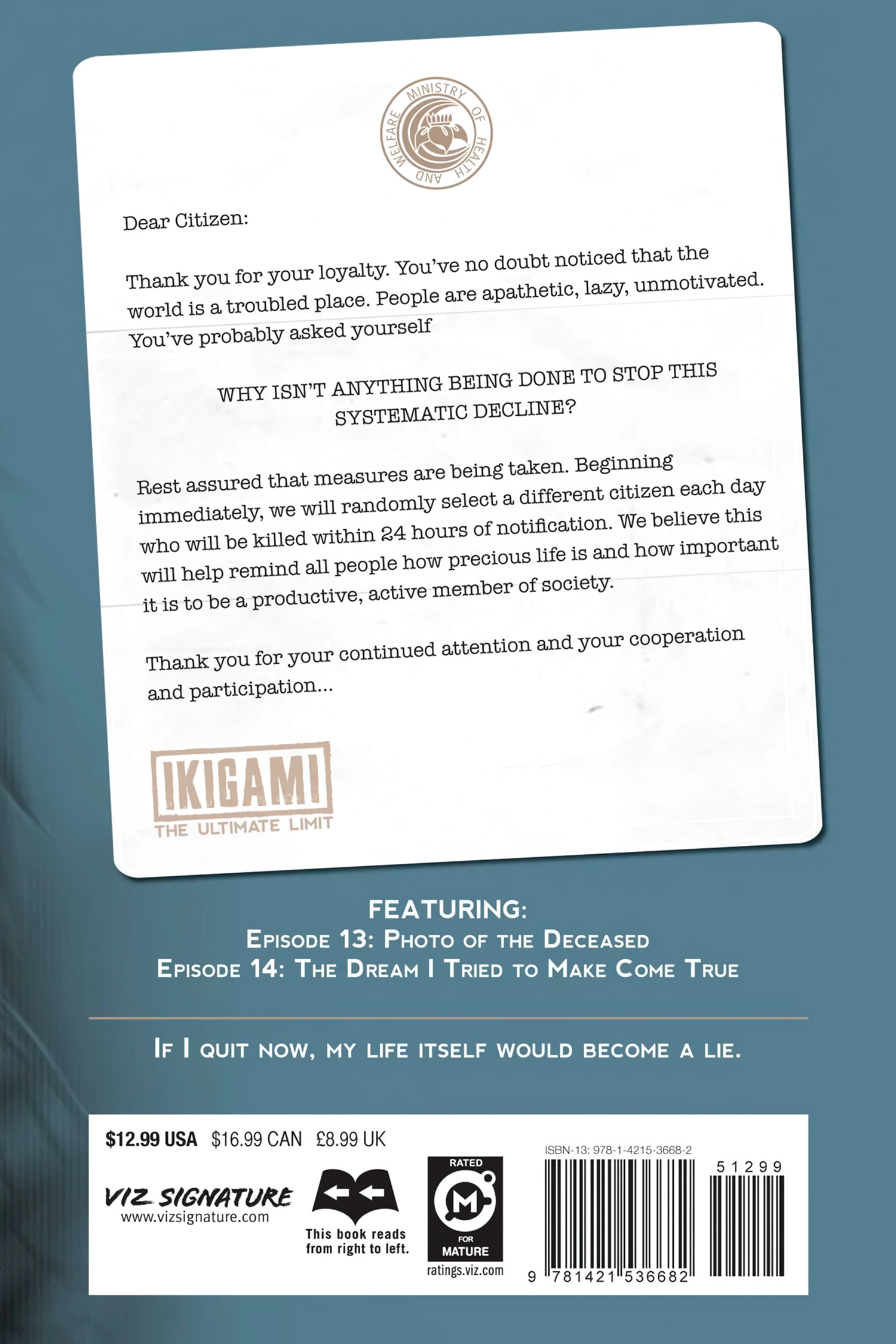 Ikigami Chapter 42 page 52 - 