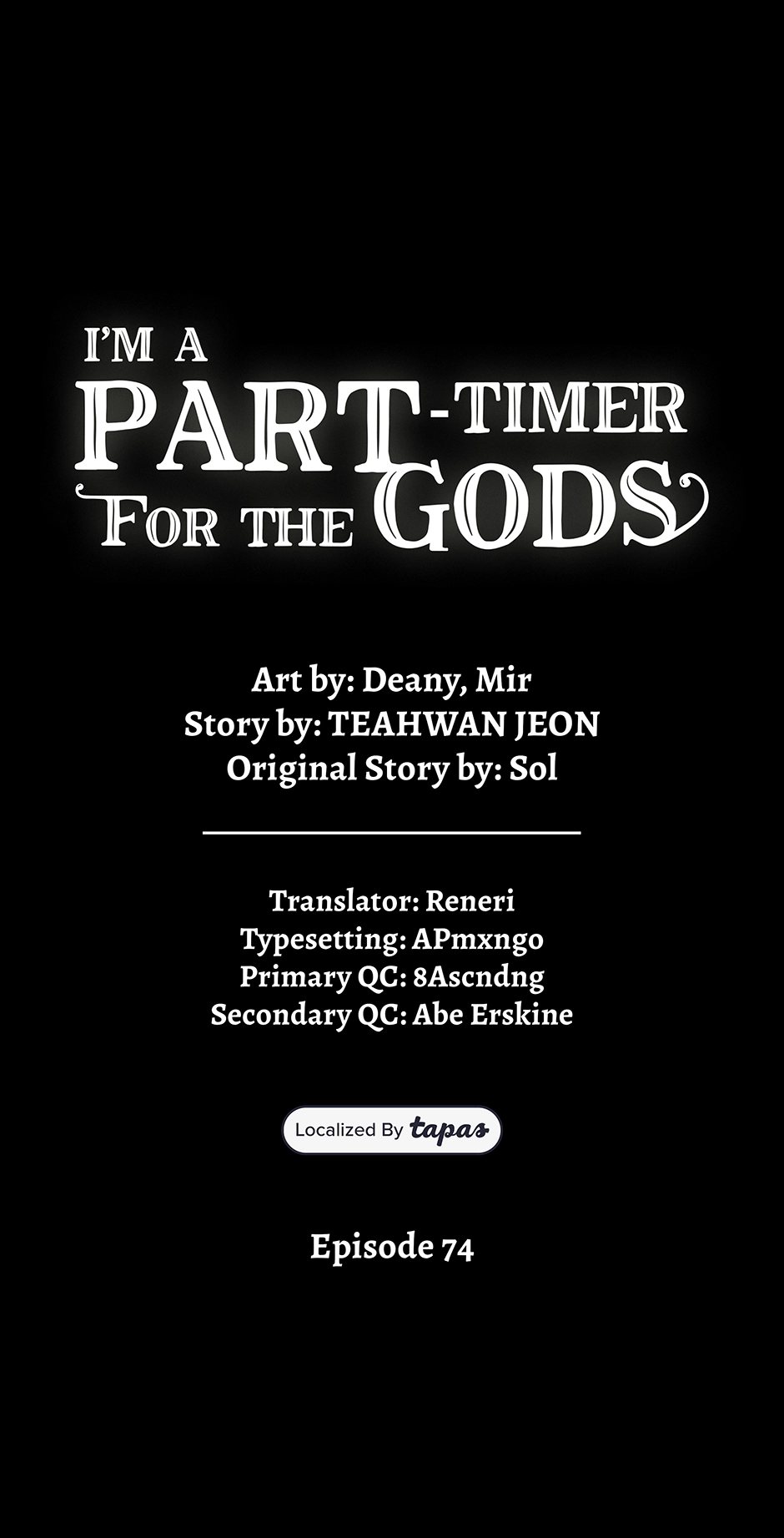 I'm a Part-Timer for the Gods Chapter 74 page 1 - 
