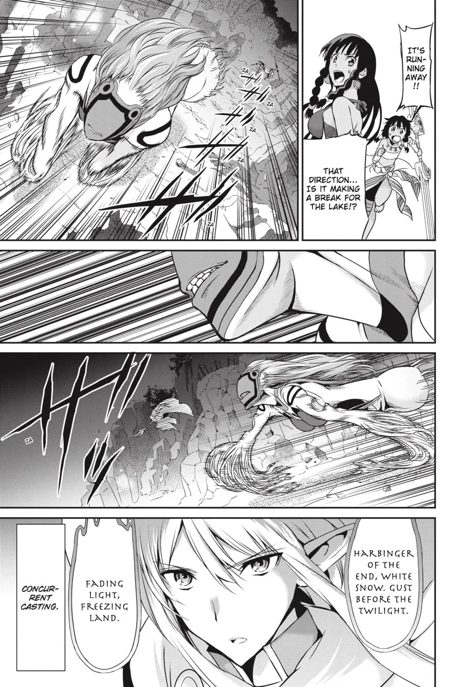 Is It Wrong to Try to Pick Up Girls in a Dungeon? On the Side: Sword Oratoria Chapter 13 page 28 - 