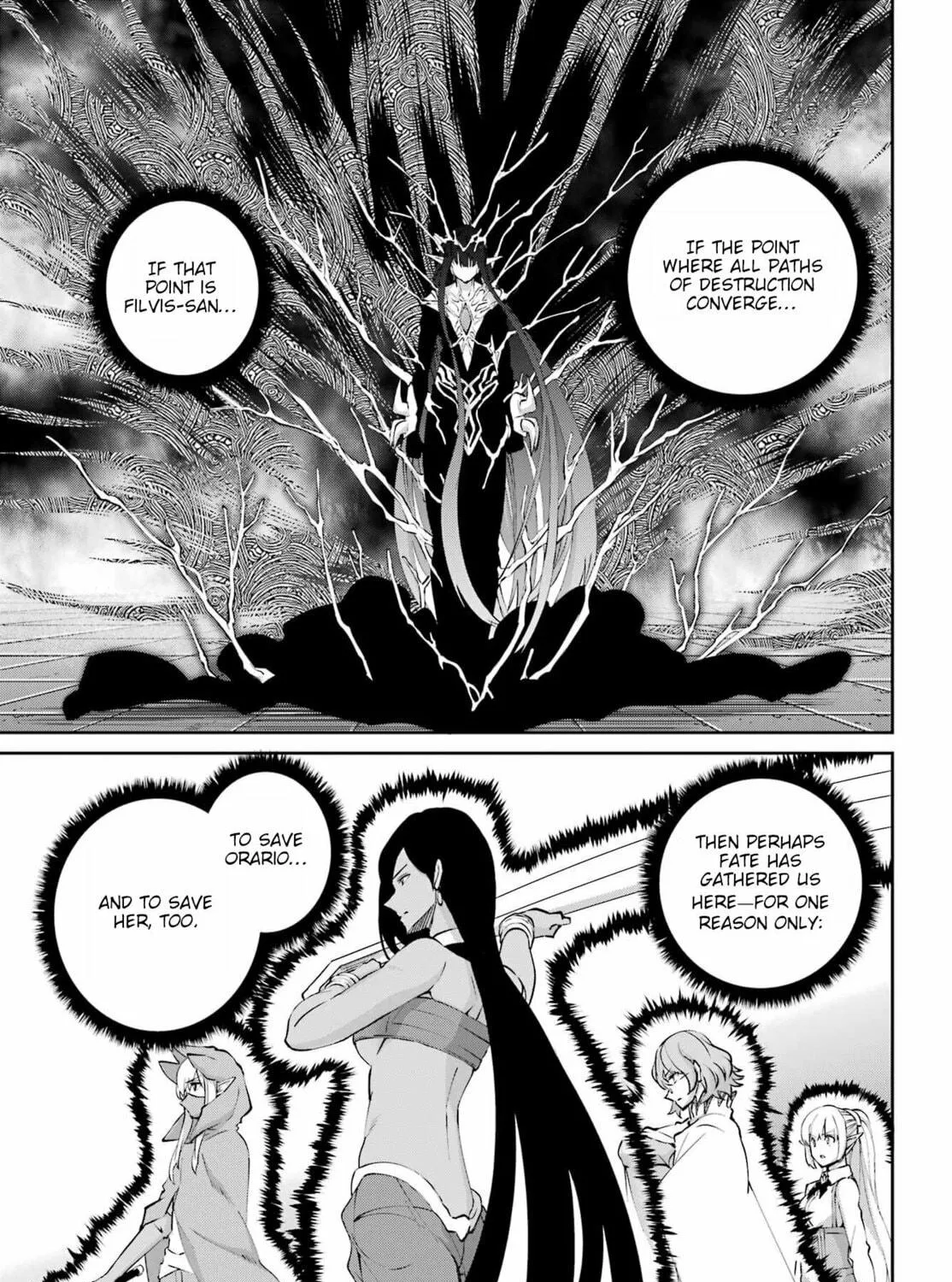 Is It Wrong to Try to Pick Up Girls in a Dungeon? On the Side: Sword Oratoria Chapter 132 page 99 - 