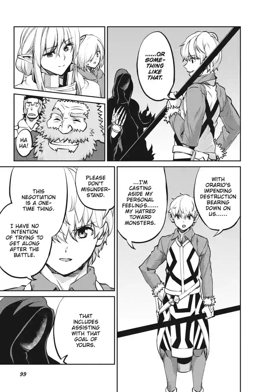 Is It Wrong to Try to Pick Up Girls in a Dungeon? On the Side: Sword Oratoria Chapter 14.8 page 7 - 