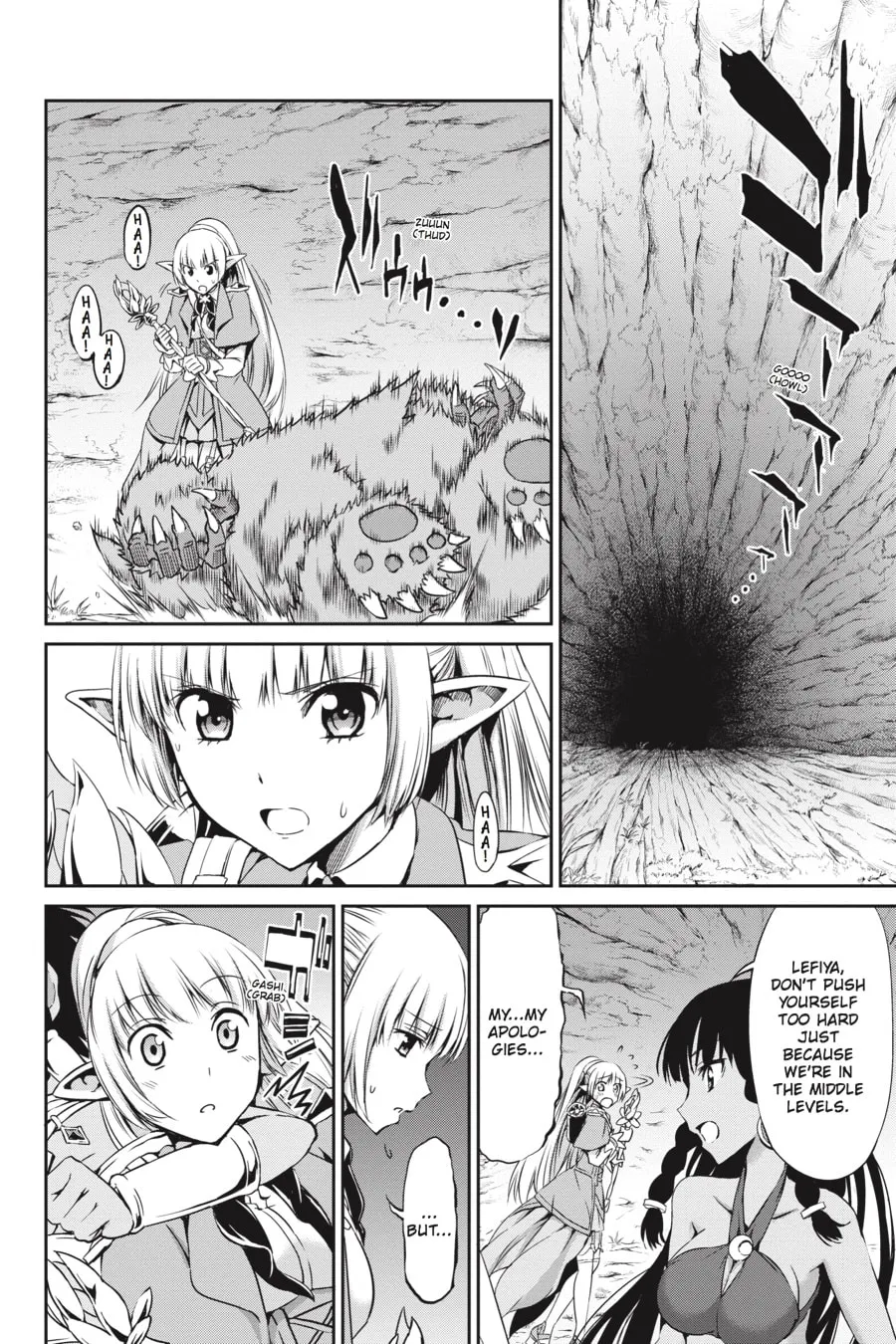 Is It Wrong to Try to Pick Up Girls in a Dungeon? On the Side: Sword Oratoria Chapter 16 page 38 - 