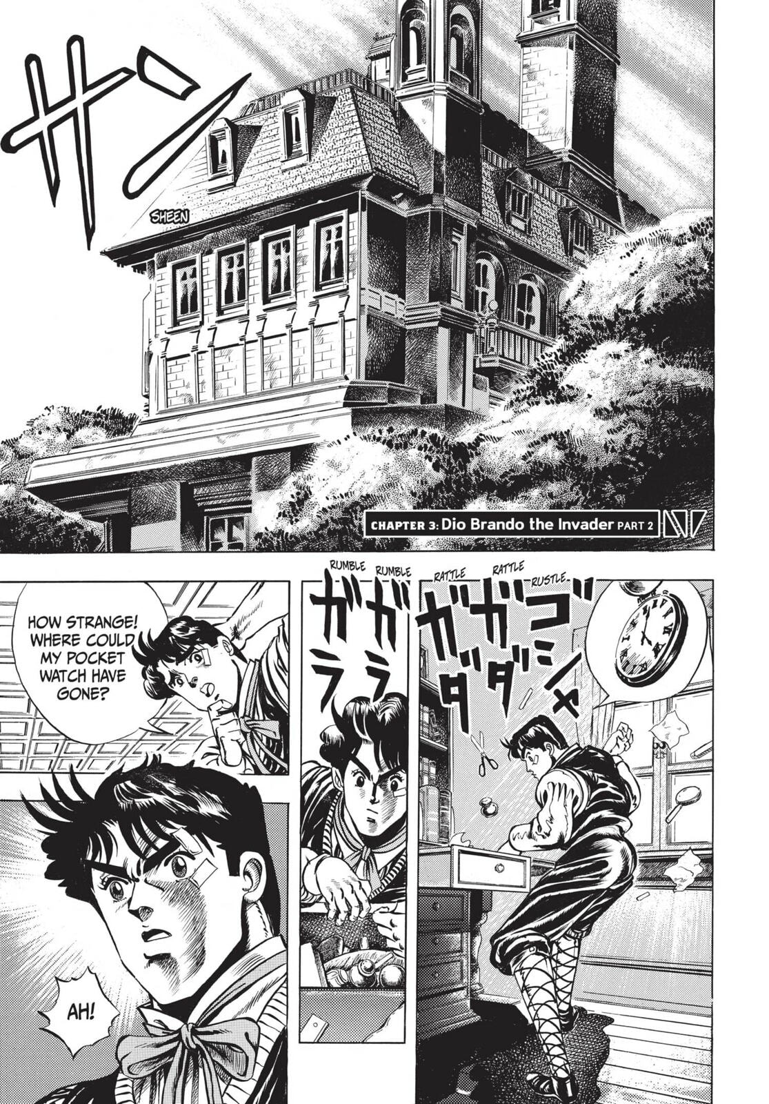 JoJo's Bizarre Adventure Part 1: Phantom Blood (Colored) Chapter 3 page 1 - 