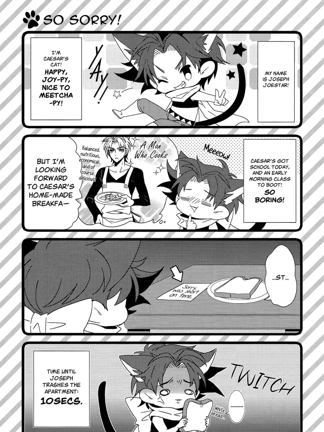 Jojo's Bizarre Adventure - Star Cats! Fast Contact Chapter 0 page 19 - 