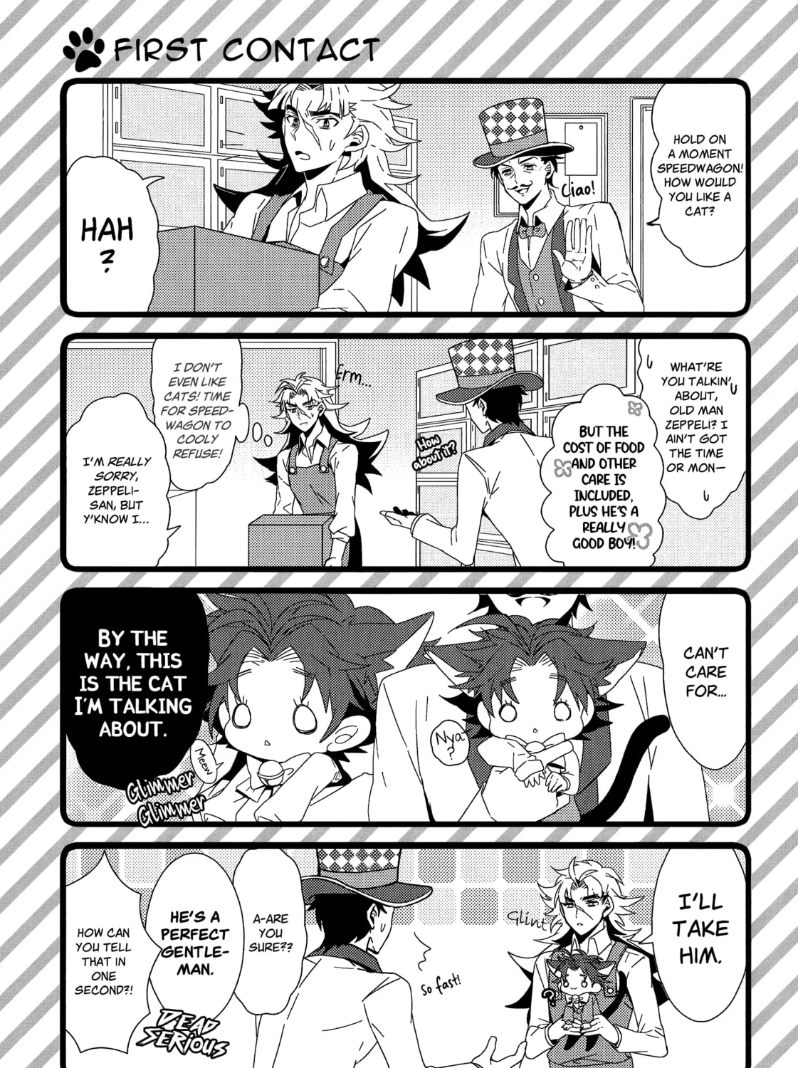 Jojo's Bizarre Adventure - Star Cats! Fast Contact Chapter 0 page 7 - 