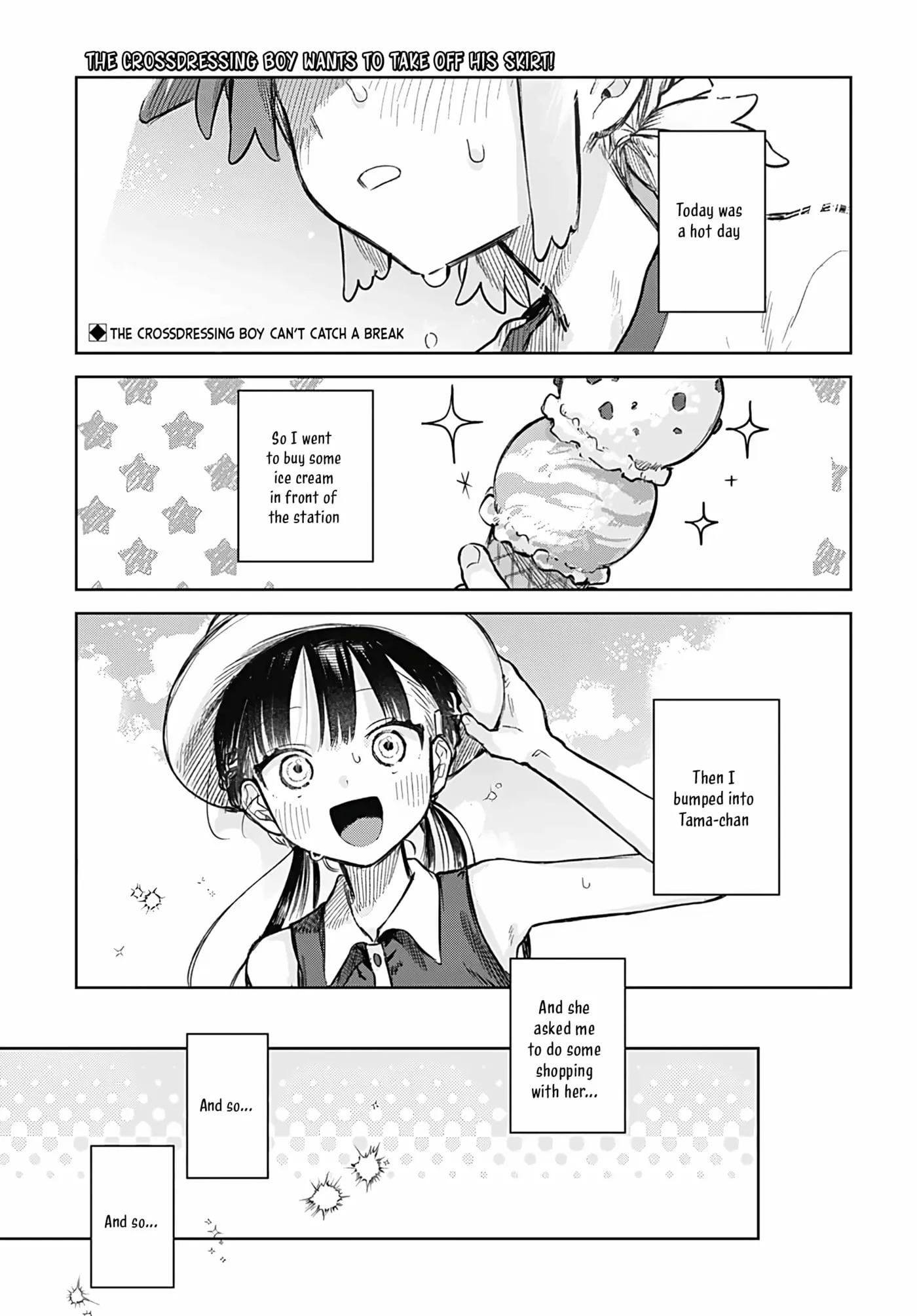 Josou Danshi wa Skirt o Nugitai! Chapter 20 page 1 - 