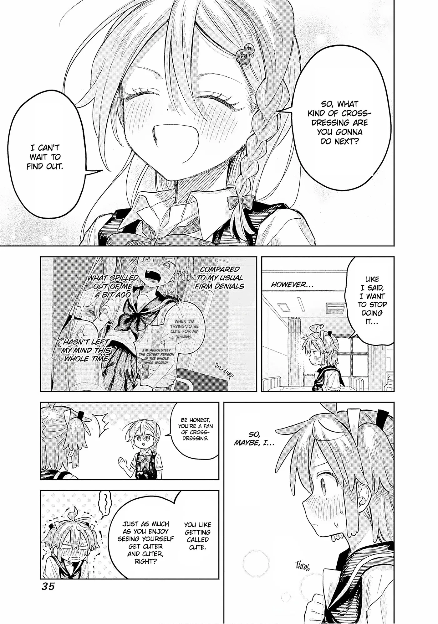 Josou Danshi wa Skirt o Nugitai! Chapter 22 page 33 - 
