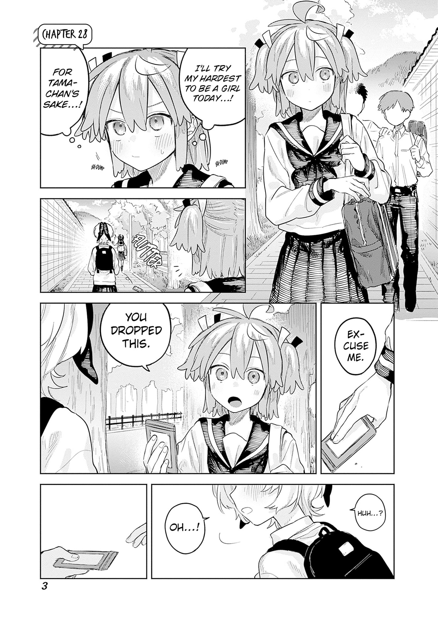 Josou Danshi wa Skirt o Nugitai! Chapter 28 page 1 - 