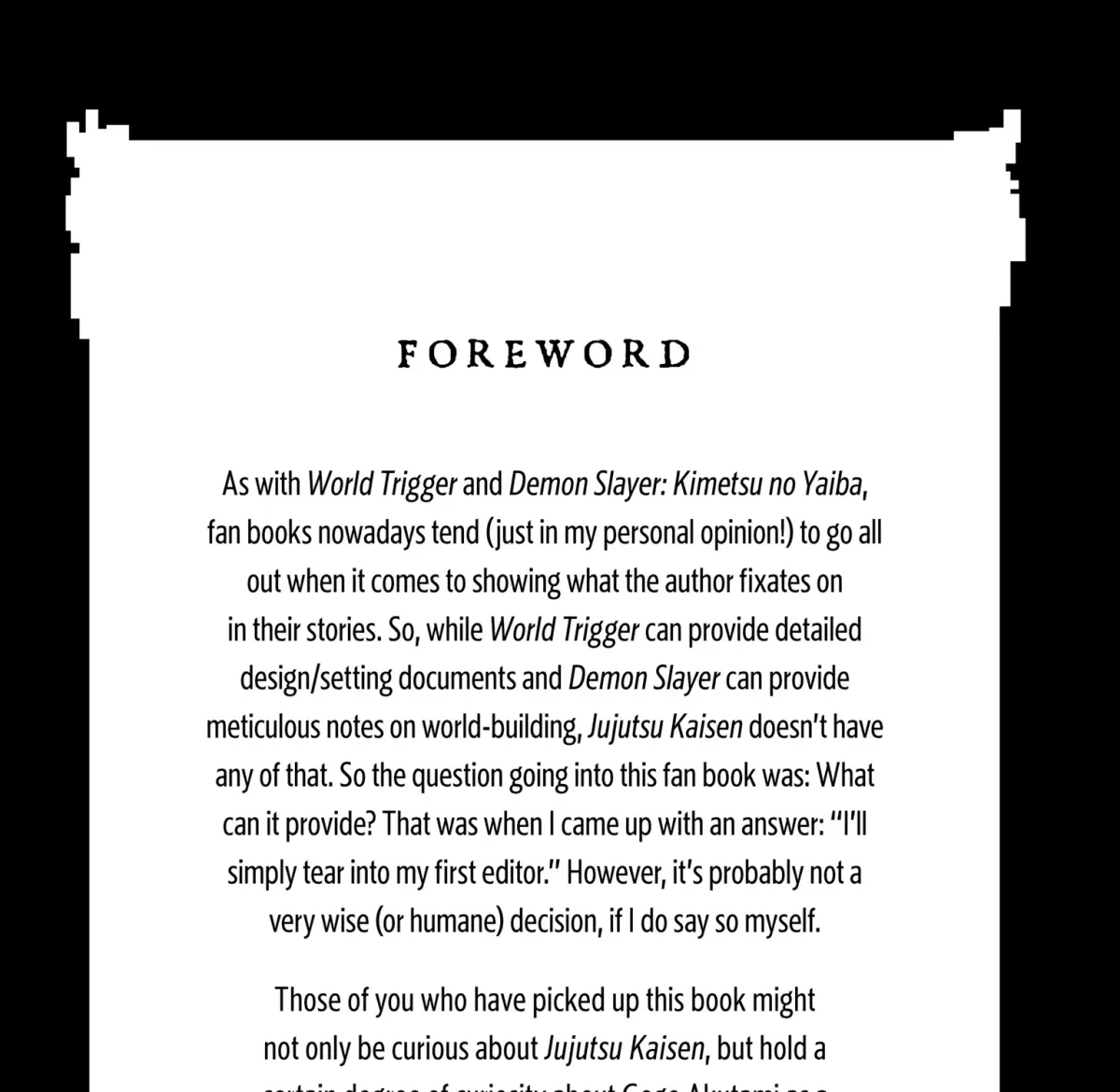 Jujutsu Kaisen: The Official Character Guide Chapter 0 page 3 - 