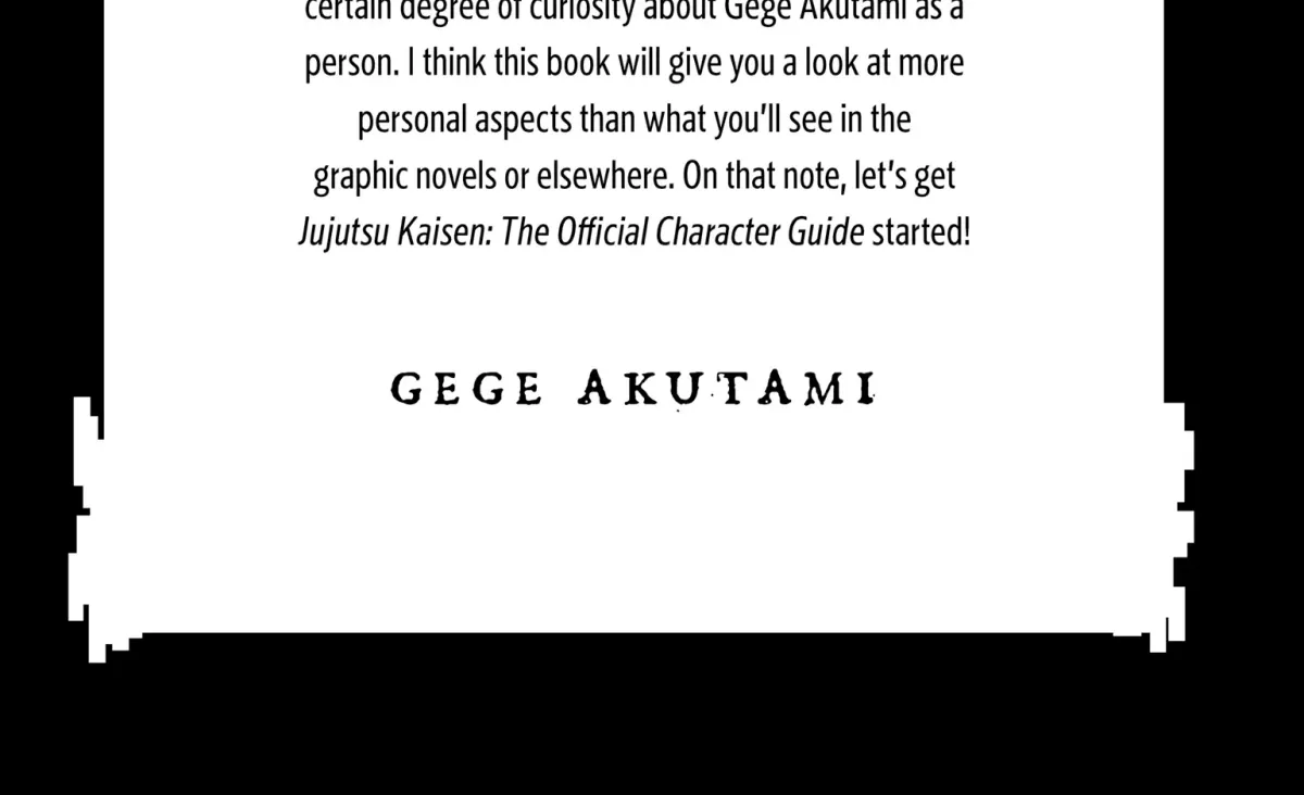 Jujutsu Kaisen: The Official Character Guide Chapter 0 page 4 - 