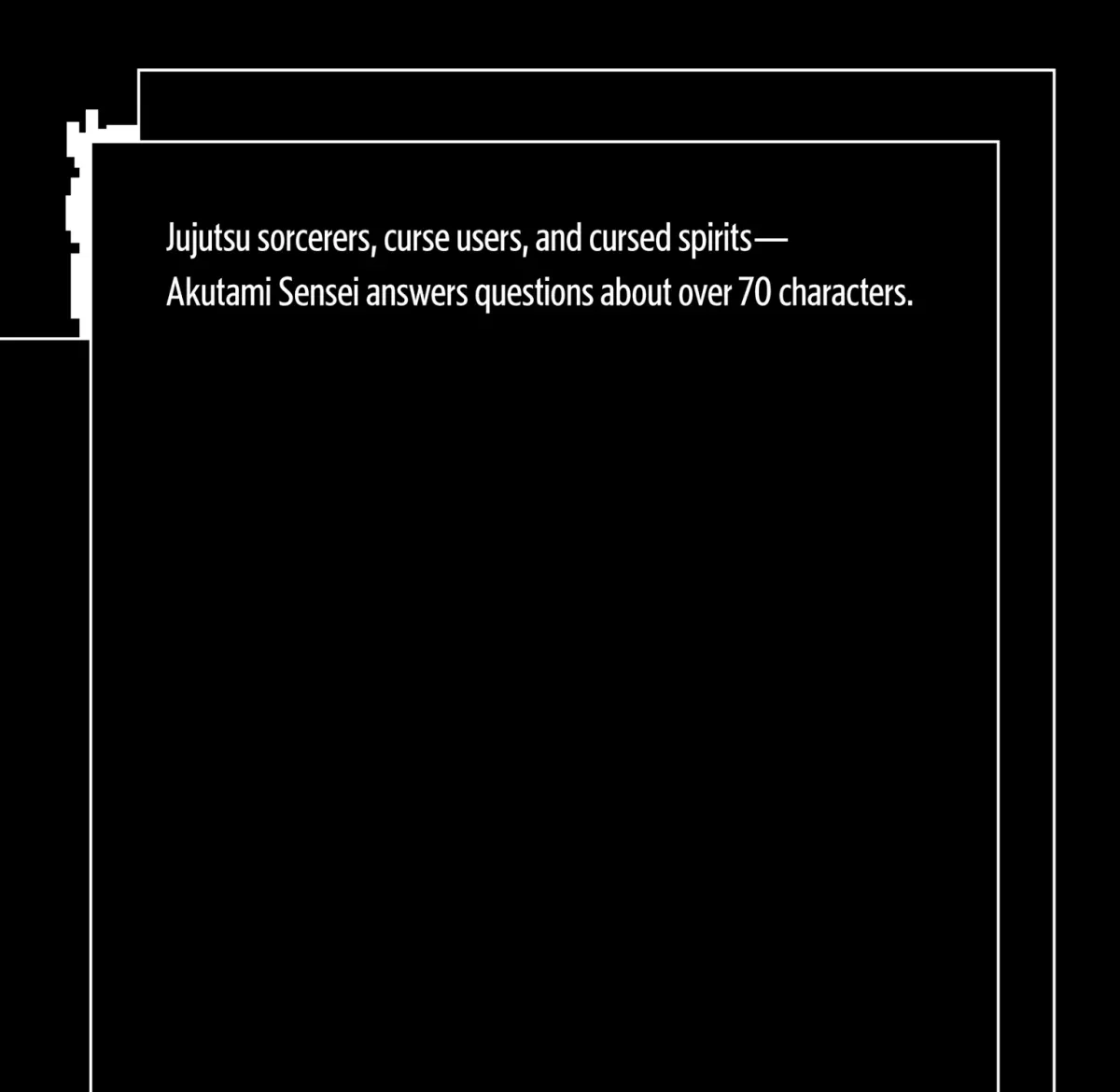 Jujutsu Kaisen: The Official Character Guide Chapter 1 page 1 - 