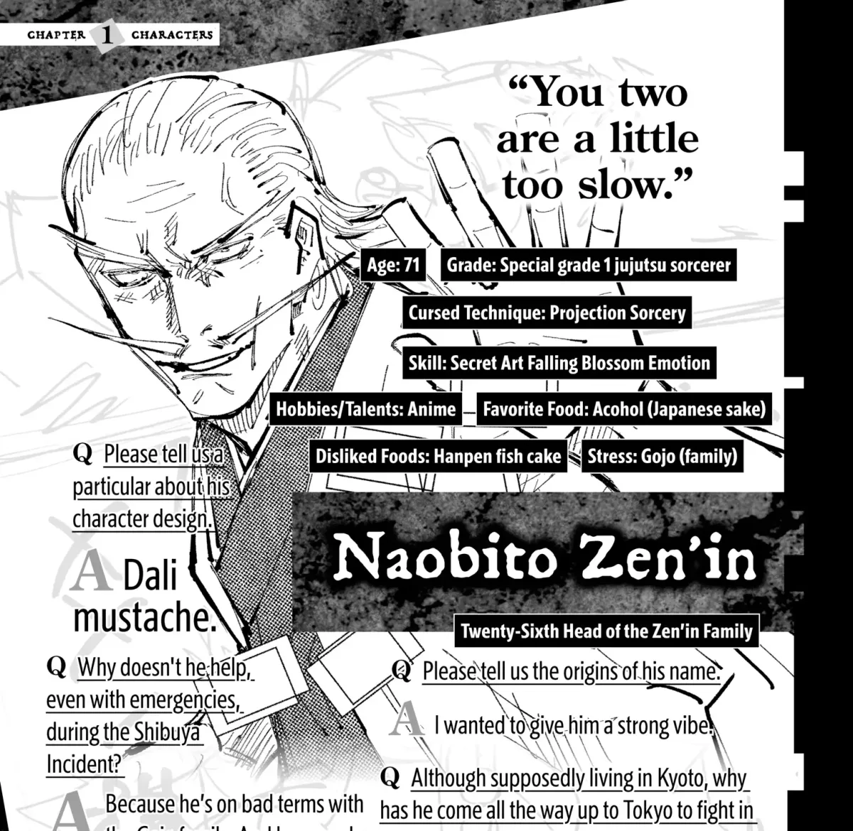 Jujutsu Kaisen: The Official Character Guide Chapter 1 page 107 - 