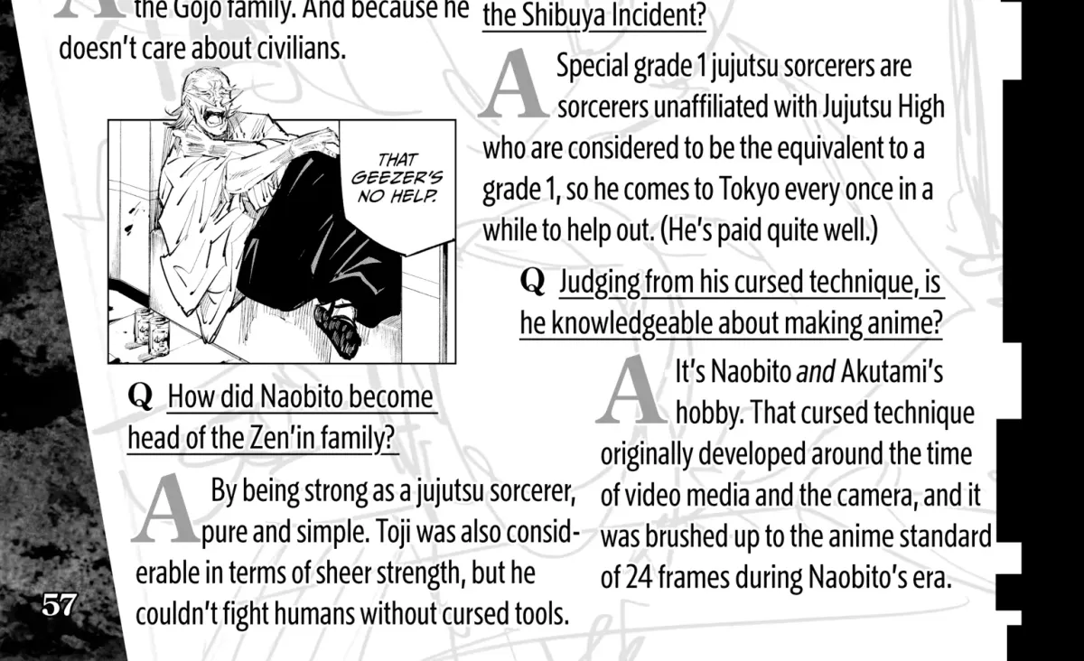 Jujutsu Kaisen: The Official Character Guide Chapter 1 page 108 - 