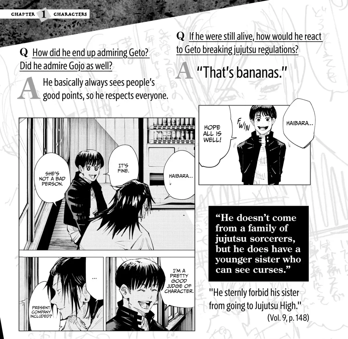 Jujutsu Kaisen: The Official Character Guide Chapter 1 page 125 - 