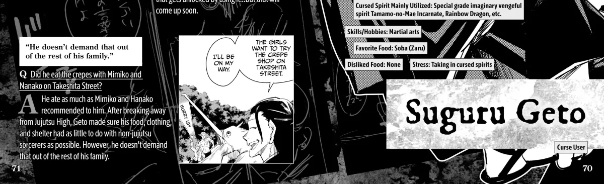 Jujutsu Kaisen: The Official Character Guide Chapter 1 page 128 - 
