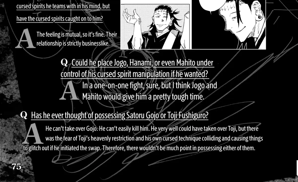Jujutsu Kaisen: The Official Character Guide Chapter 1 page 136 - 