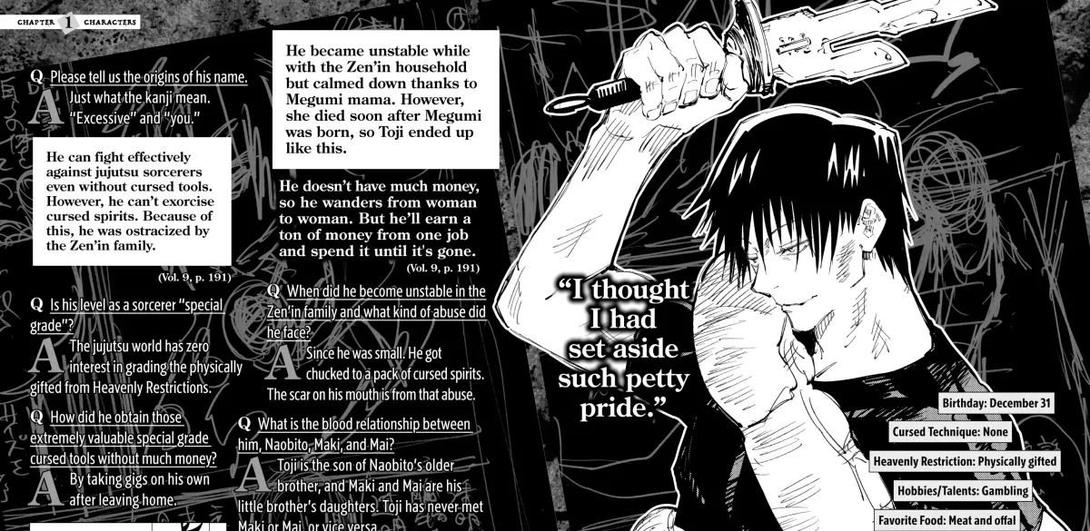 Jujutsu Kaisen: The Official Character Guide Chapter 1 page 149 - 