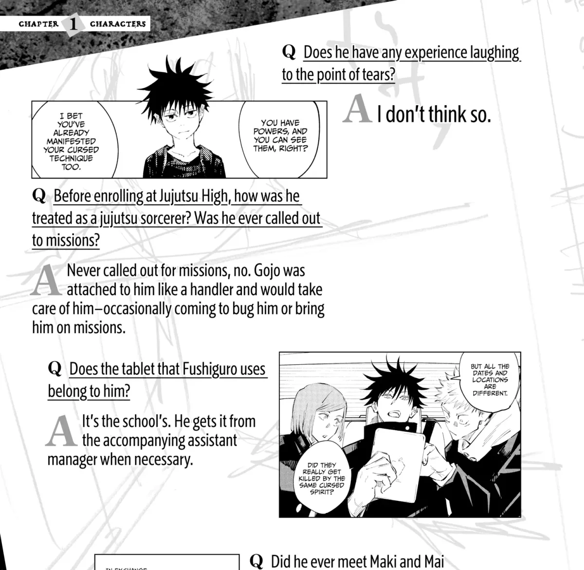 Jujutsu Kaisen: The Official Character Guide Chapter 1 page 17 - 