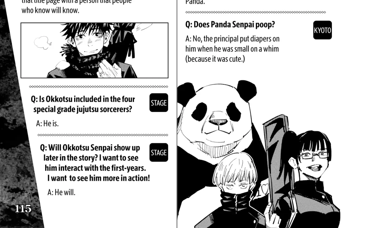 Jujutsu Kaisen: The Official Character Guide Chapter 1 page 208 - 