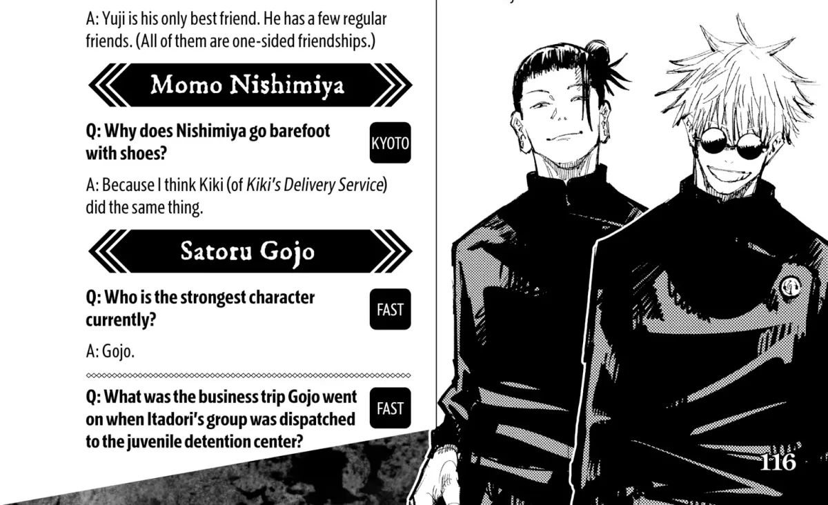 Jujutsu Kaisen: The Official Character Guide Chapter 1 page 210 - 