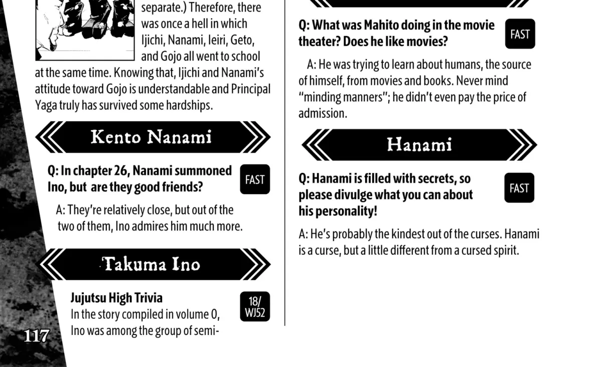 Jujutsu Kaisen: The Official Character Guide Chapter 1 page 212 - 