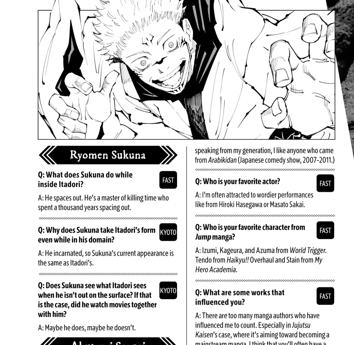 Jujutsu Kaisen: The Official Character Guide Chapter 1 page 213 - 