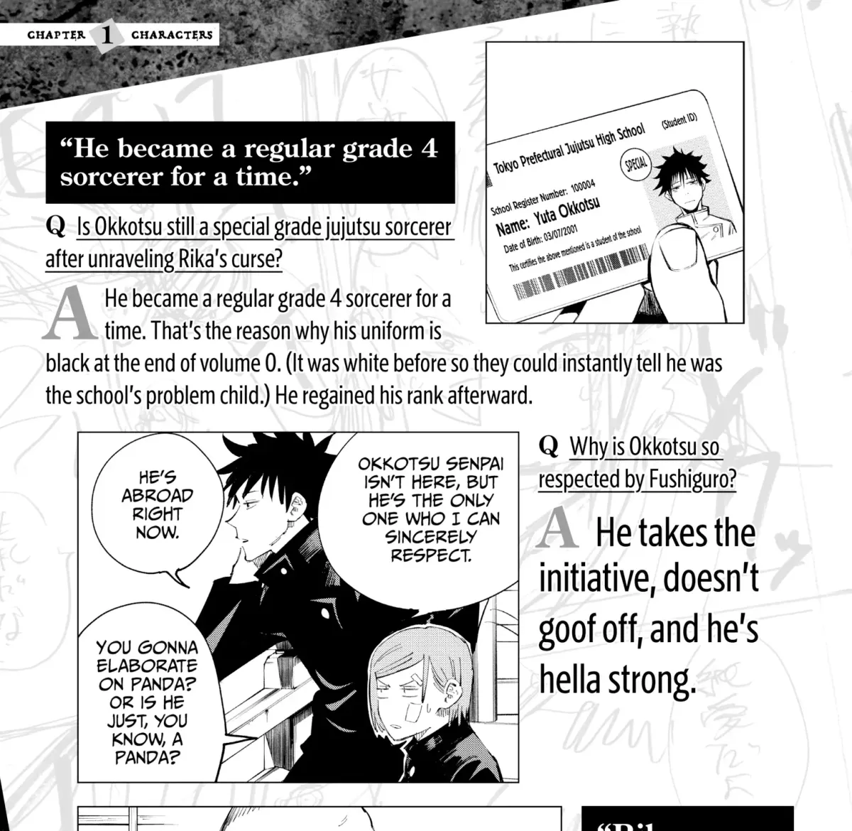 Jujutsu Kaisen: The Official Character Guide Chapter 1 page 33 - 