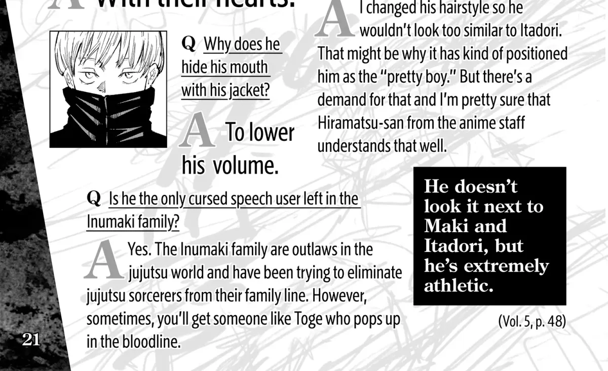 Jujutsu Kaisen: The Official Character Guide Chapter 1 page 38 - 