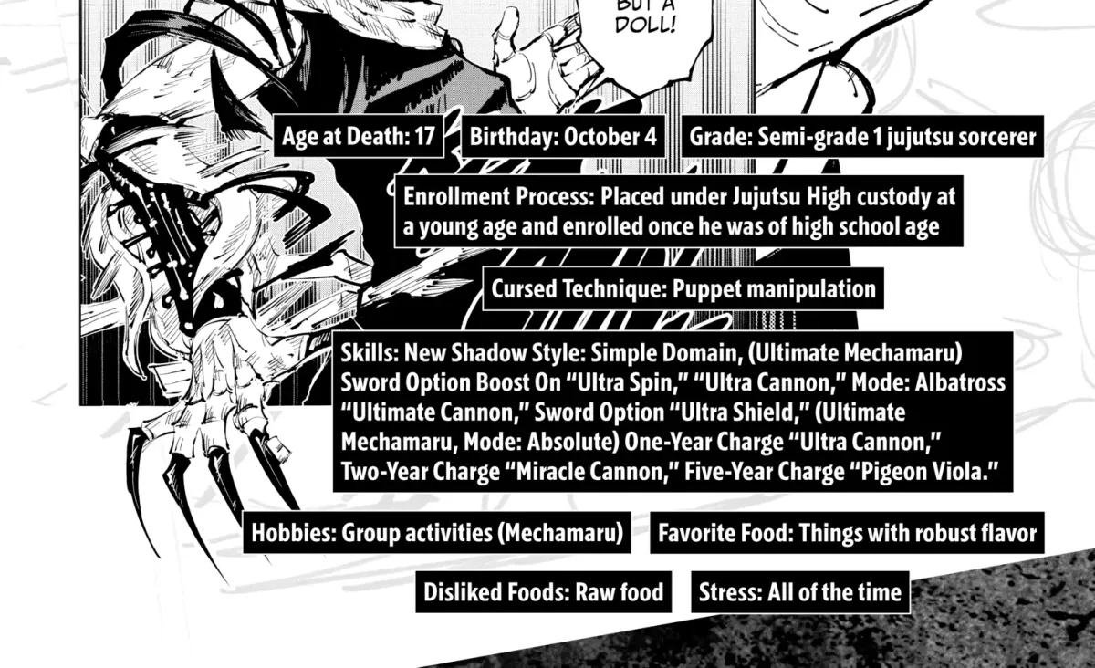Jujutsu Kaisen: The Official Character Guide Chapter 1 page 58 - 