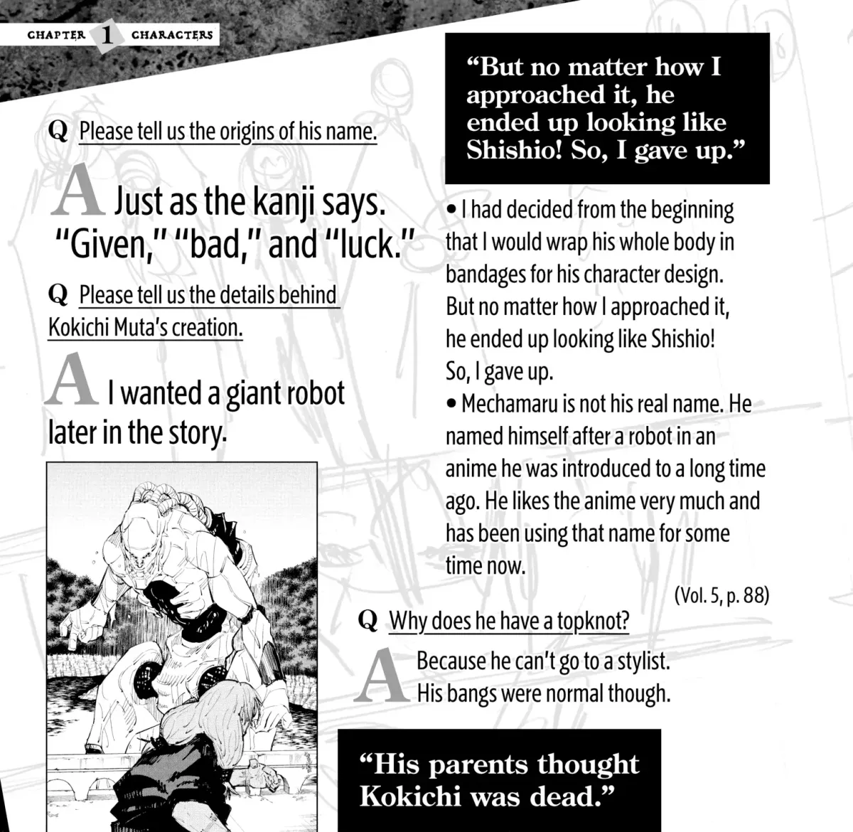 Jujutsu Kaisen: The Official Character Guide Chapter 1 page 59 - 