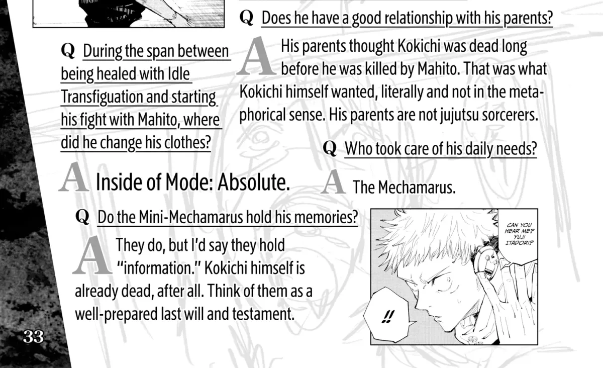 Jujutsu Kaisen: The Official Character Guide Chapter 1 page 60 - 
