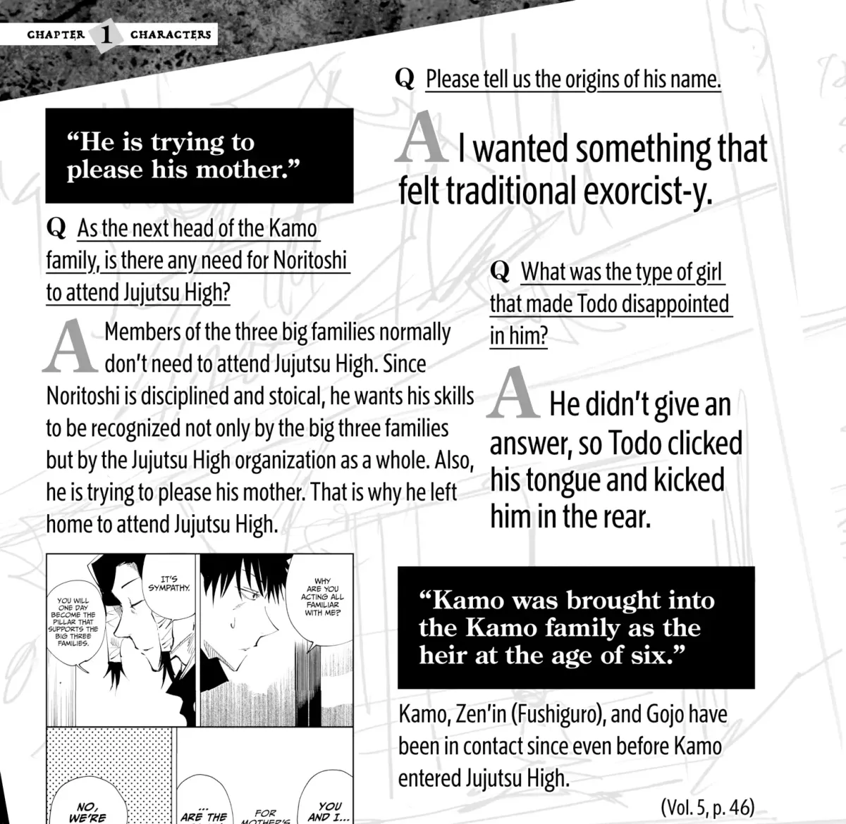 Jujutsu Kaisen: The Official Character Guide Chapter 1 page 63 - 
