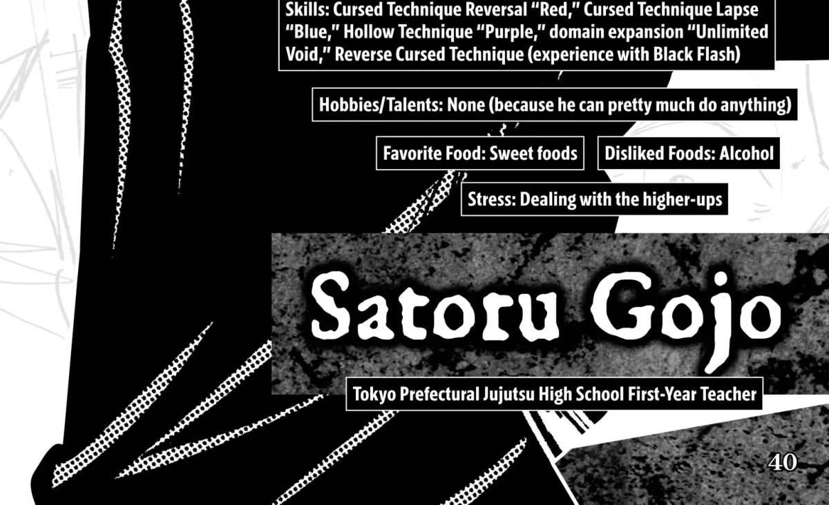 Jujutsu Kaisen: The Official Character Guide Chapter 1 page 74 - 