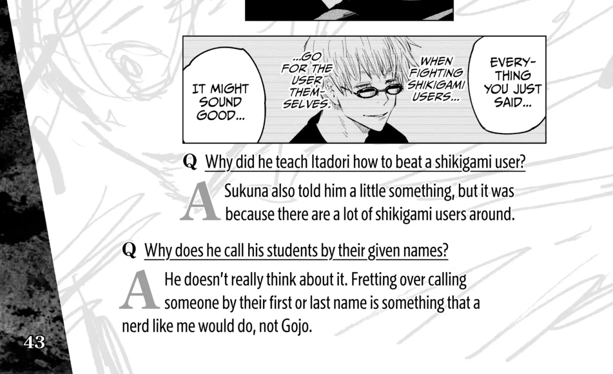 Jujutsu Kaisen: The Official Character Guide Chapter 1 page 80 - 