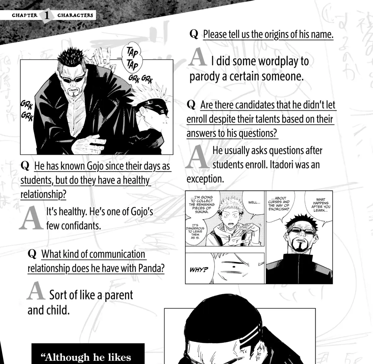 Jujutsu Kaisen: The Official Character Guide Chapter 1 page 87 - 