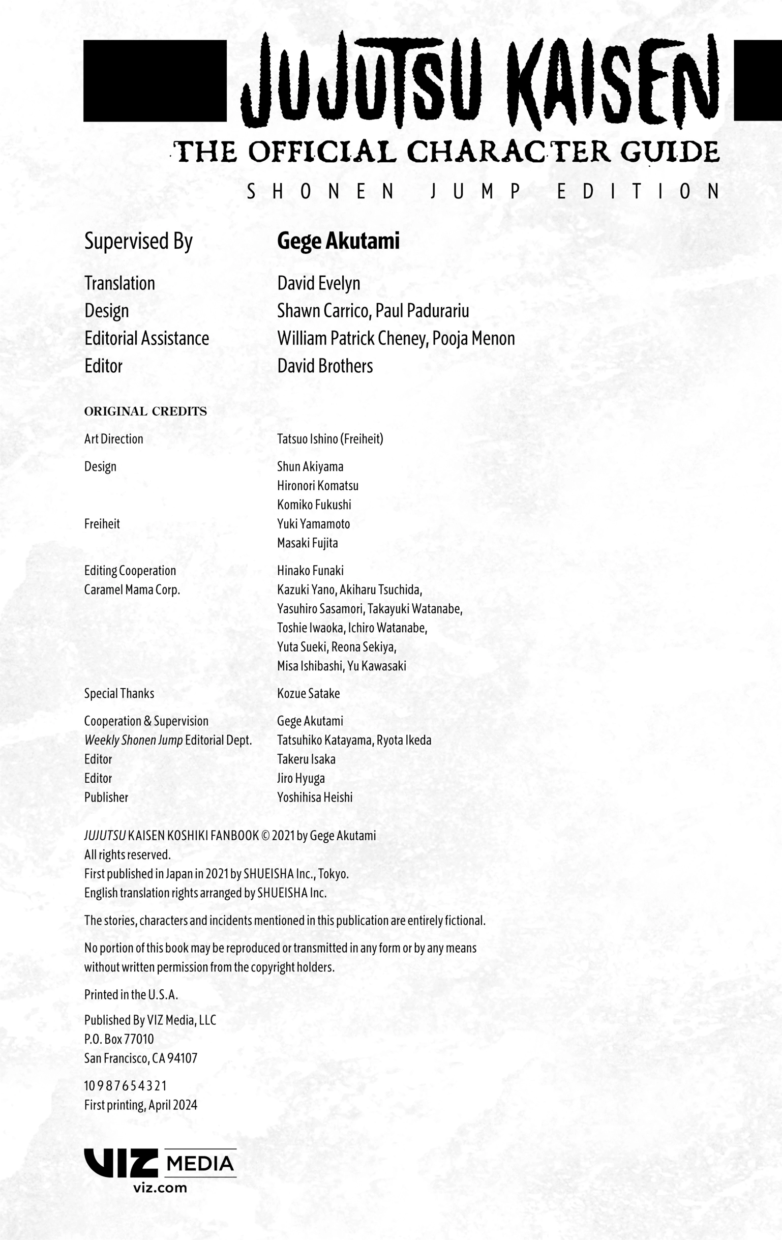 Jujutsu Kaisen: The Official Character Guide Chapter 3.3 page 1 - 