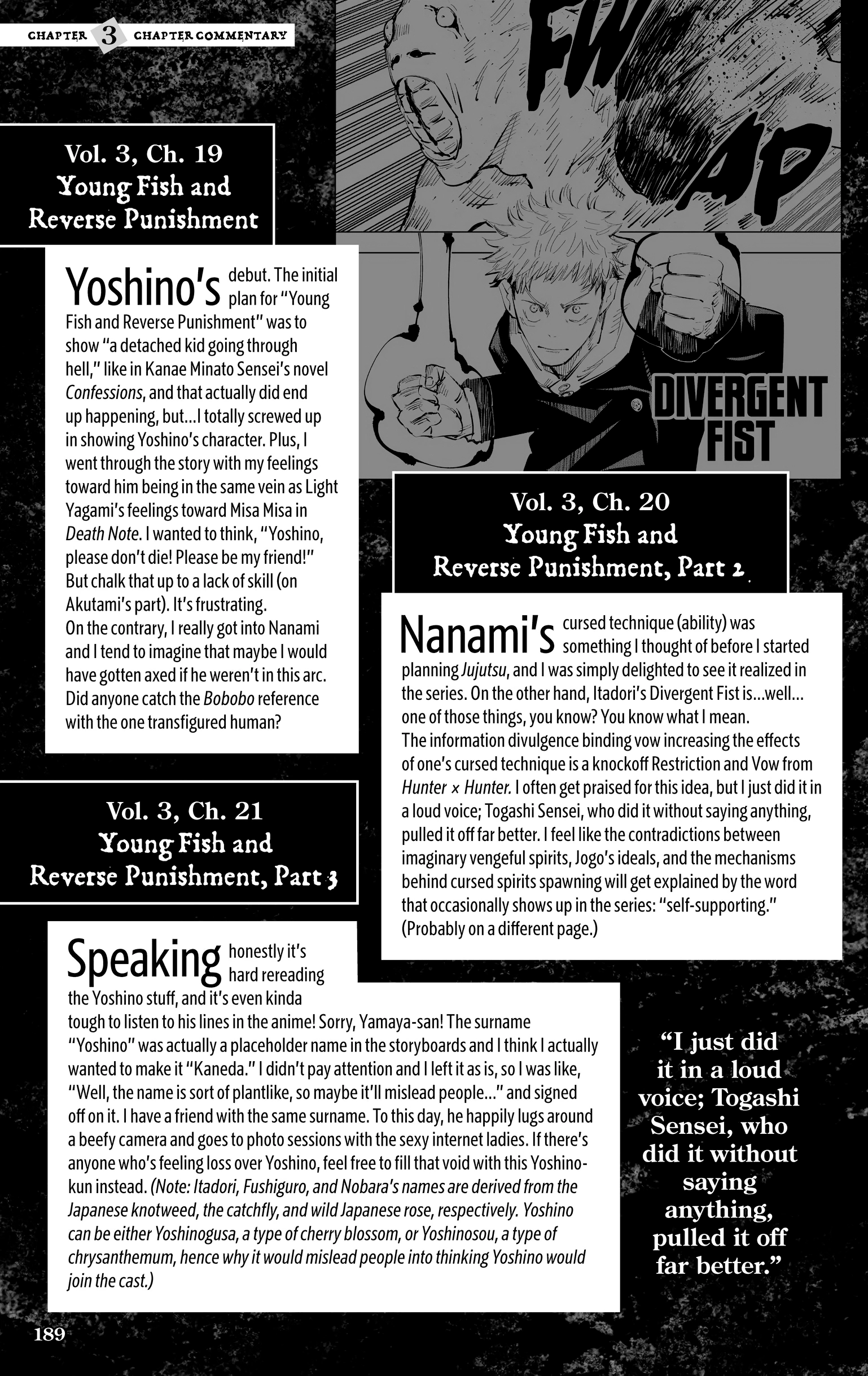 Jujutsu Kaisen: The Official Character Guide Chapter 3 page 14 - 
