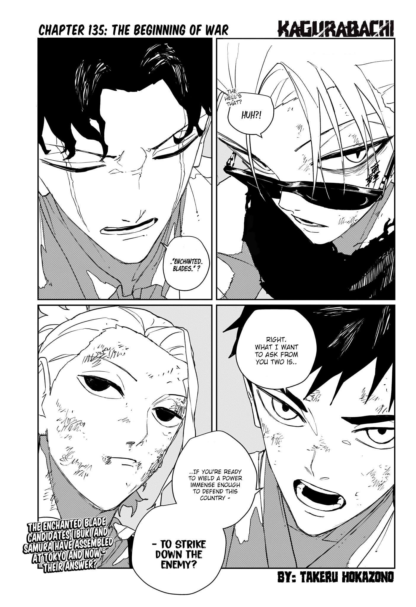 Kagurabachi Chapter 135 page 1 - 